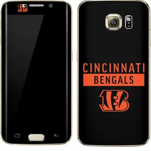 NFL Cincinnati Bengals Black Performance Series Galaxy S7 Edge Skin